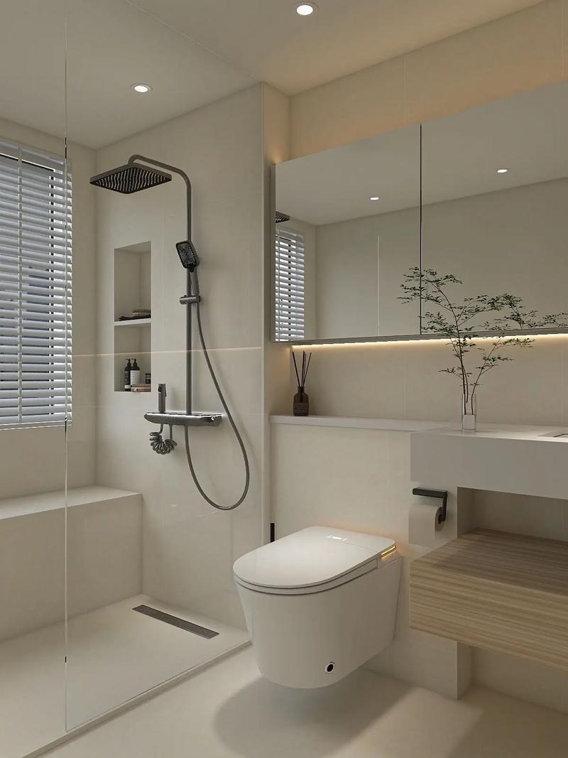 Luxury master bath with heated floors